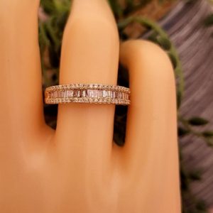 0.50ct Natural Diamond Baguettes Ring