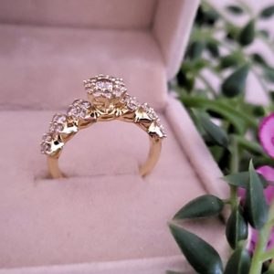 7 Stone 1ct Natural Diamond Ring
