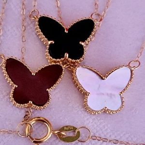VCA Inspired Lightweight Butterfly Necklace
