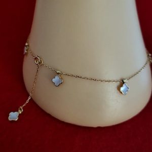 VCA Inspired Clover Anklet