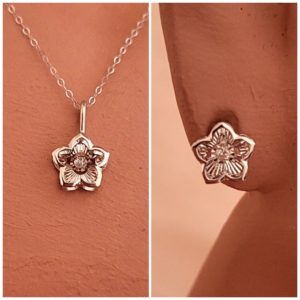 0.06ct A2 Natural Diamond Dancing Star Set