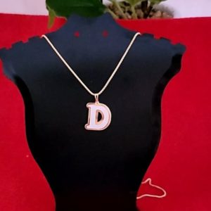 Mother of Pearl Letter D Pendant