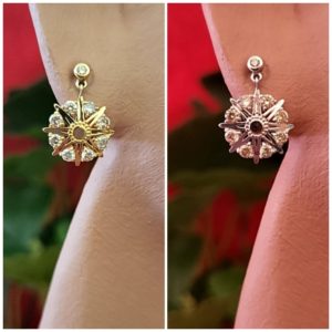 0.50ct Natural Diamond Lantern Earrings