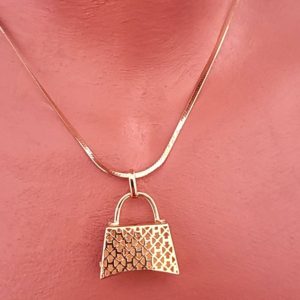 Hermes Inspired Bag Pendant