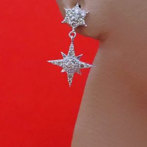 0.50ct Natural Diamonds Twilight Dangling Earrings